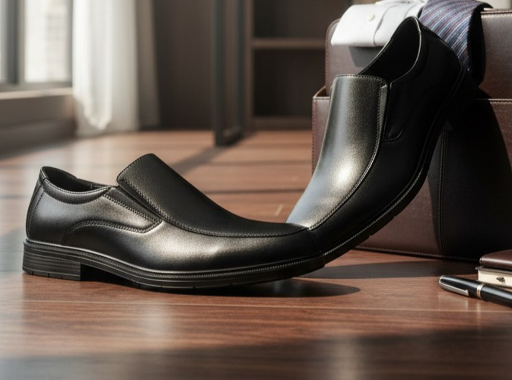 Dr. Scholl's Men's Work Shoes Slip On Size 11 Wide Slip Resistant Black NEW